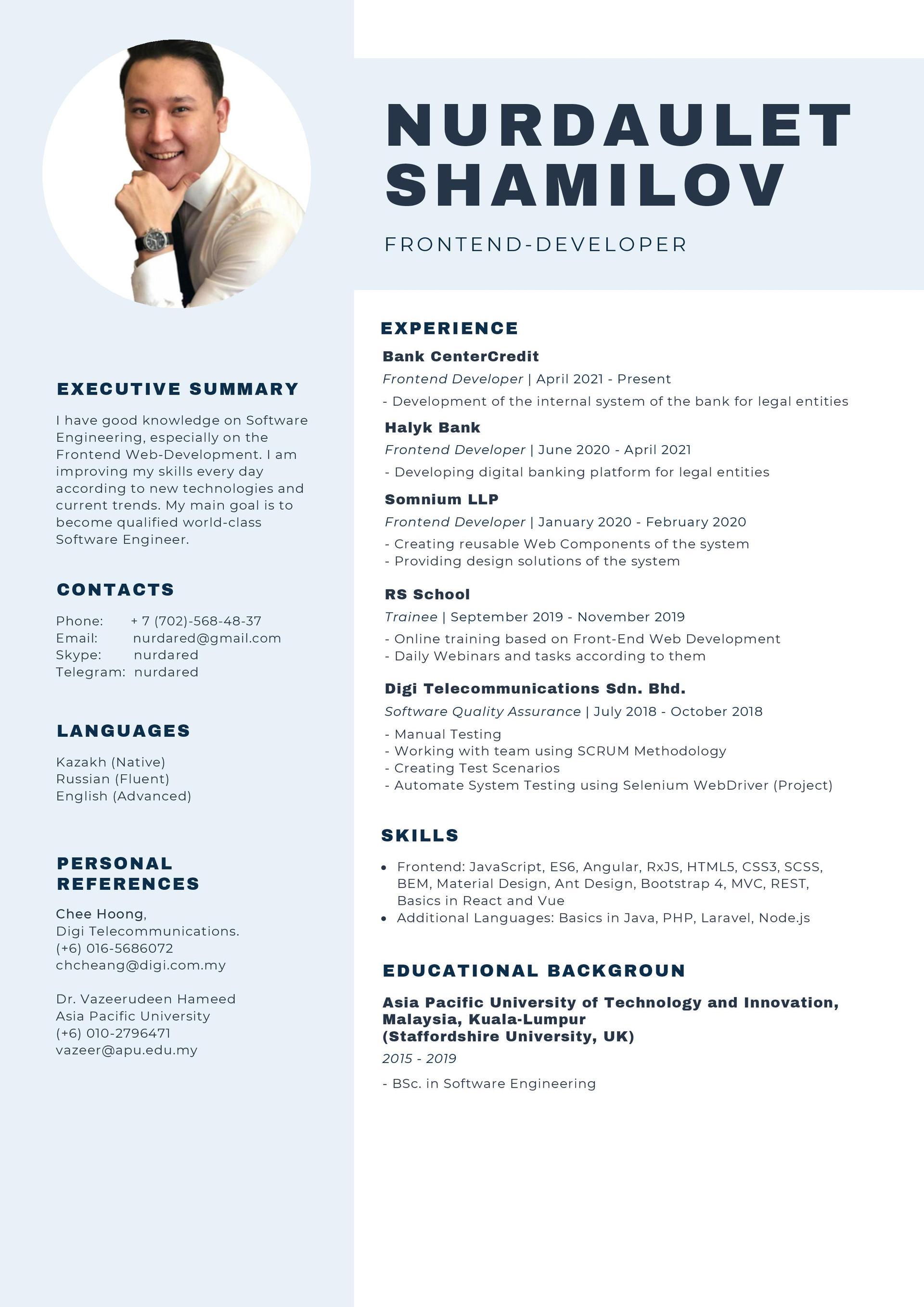 NURDAULET SHAMILOV